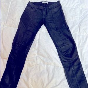 Pierre Balmain Black Moto style Jean size 26